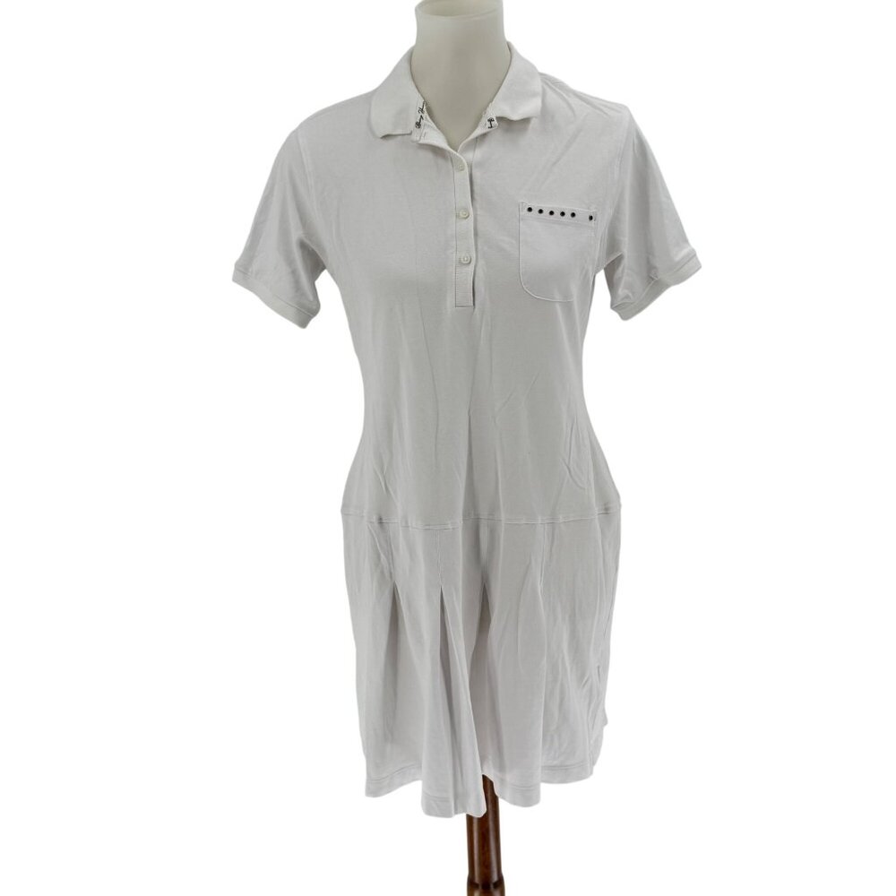 T-Shirt Dress With Rhinestone Detail White M
